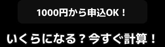 1000円から申込OK！ いくらになる？今すぐ計算！